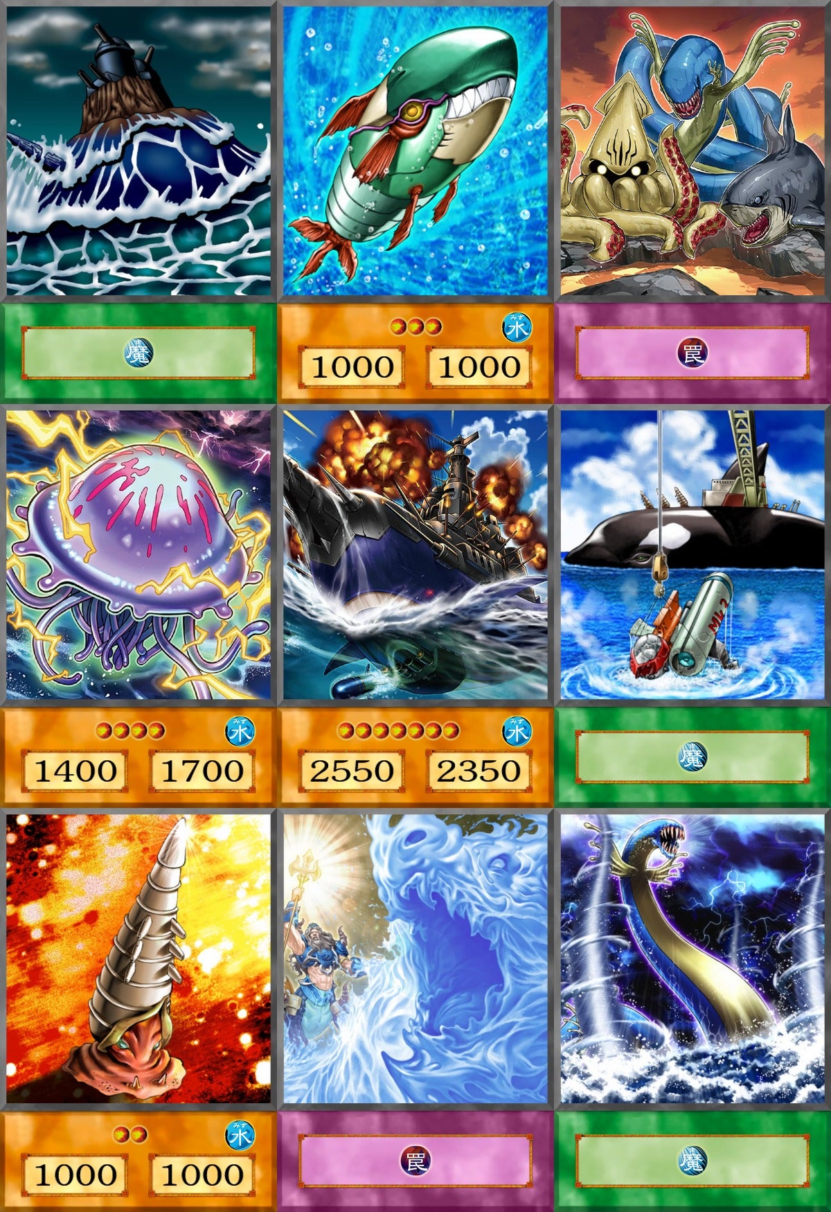 Mako Tsunami YU-GI-OH spil 45kom