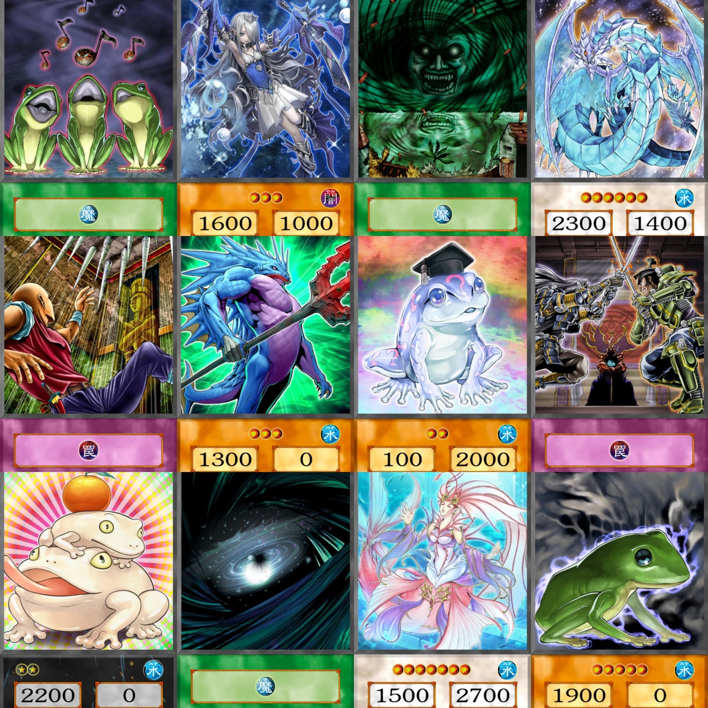 Frogs YU-GI-OH spil 54kom