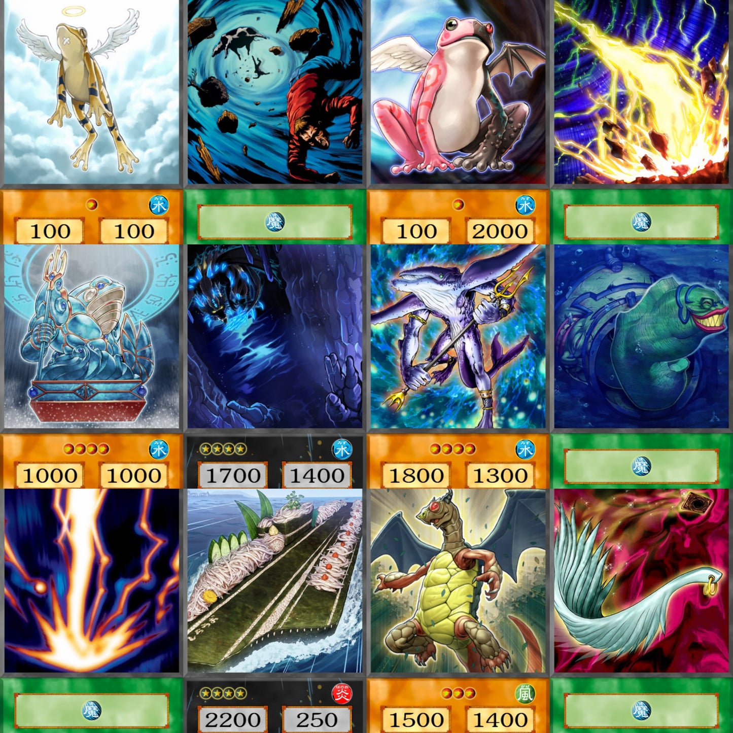 Frogs YU-GI-OH spil 54kom