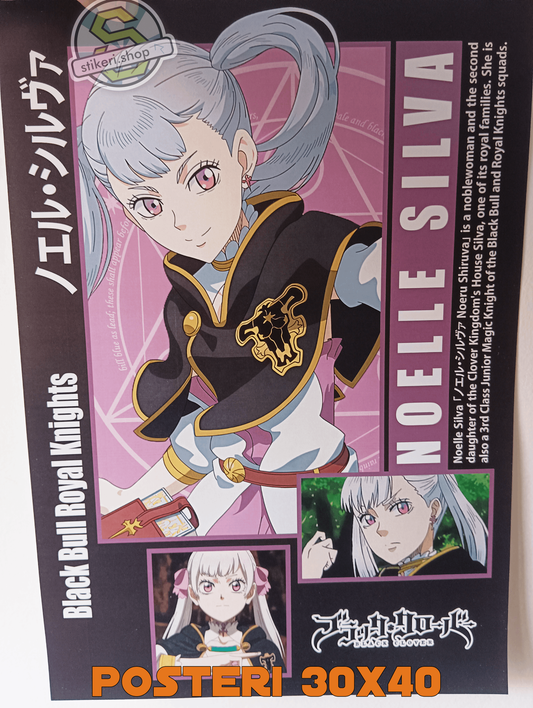 Silva Black Clover Poster 30x40cm