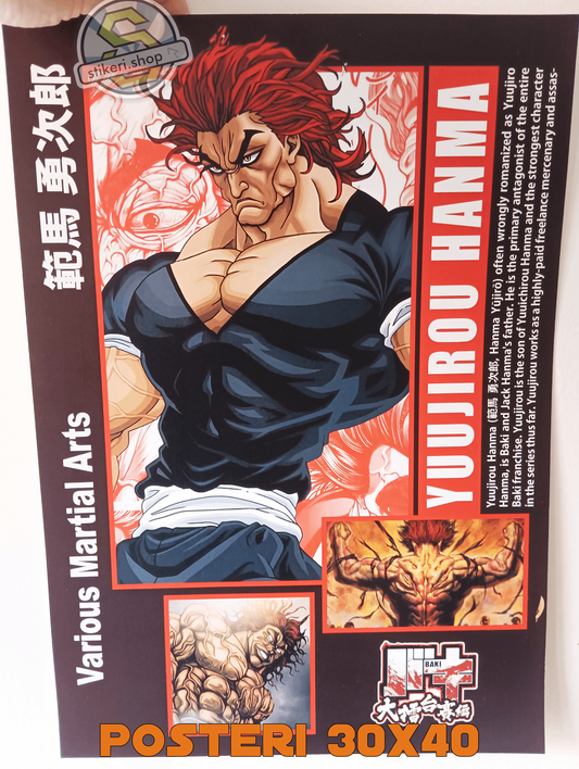 Hanma Baki Poster 30x40cm