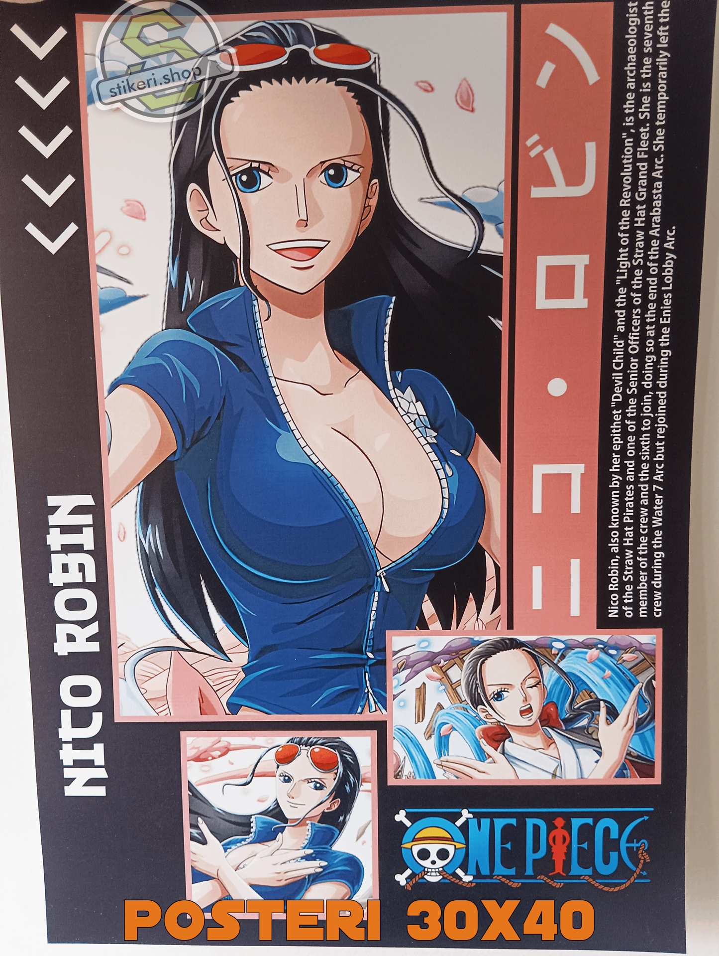 Nico One Piece Poster 30x40cm