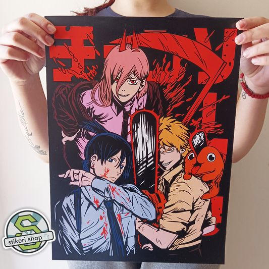 Chainsaw Man Poster 30x40cm