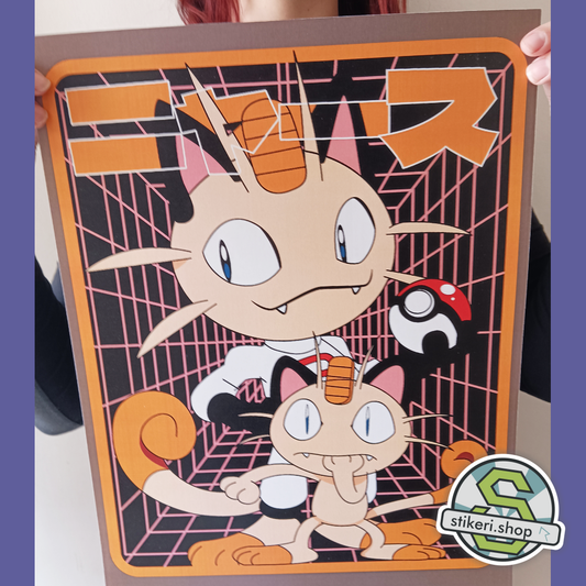 Meowth Poster 30x40cm