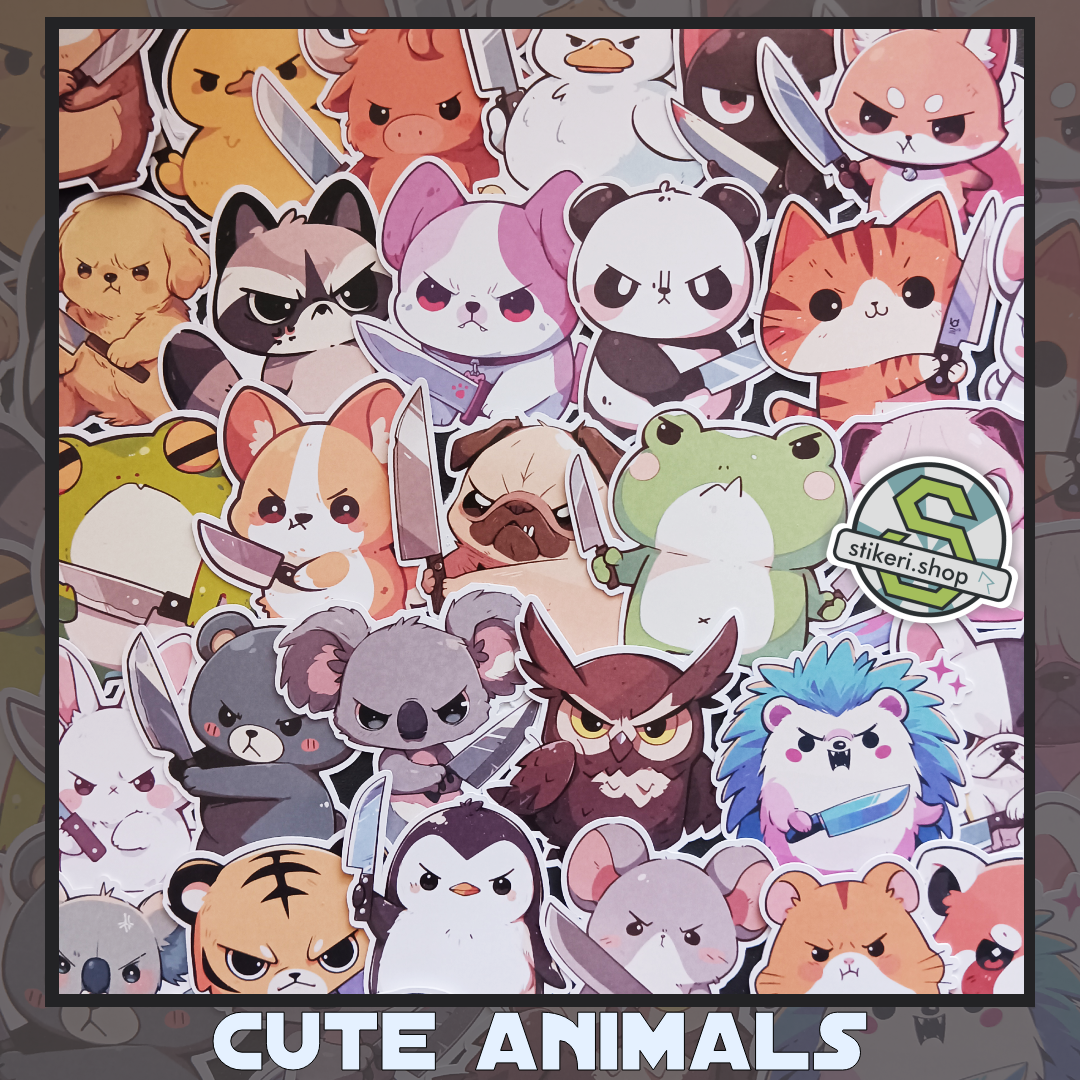 Cute Animals Stikeri 30kom
