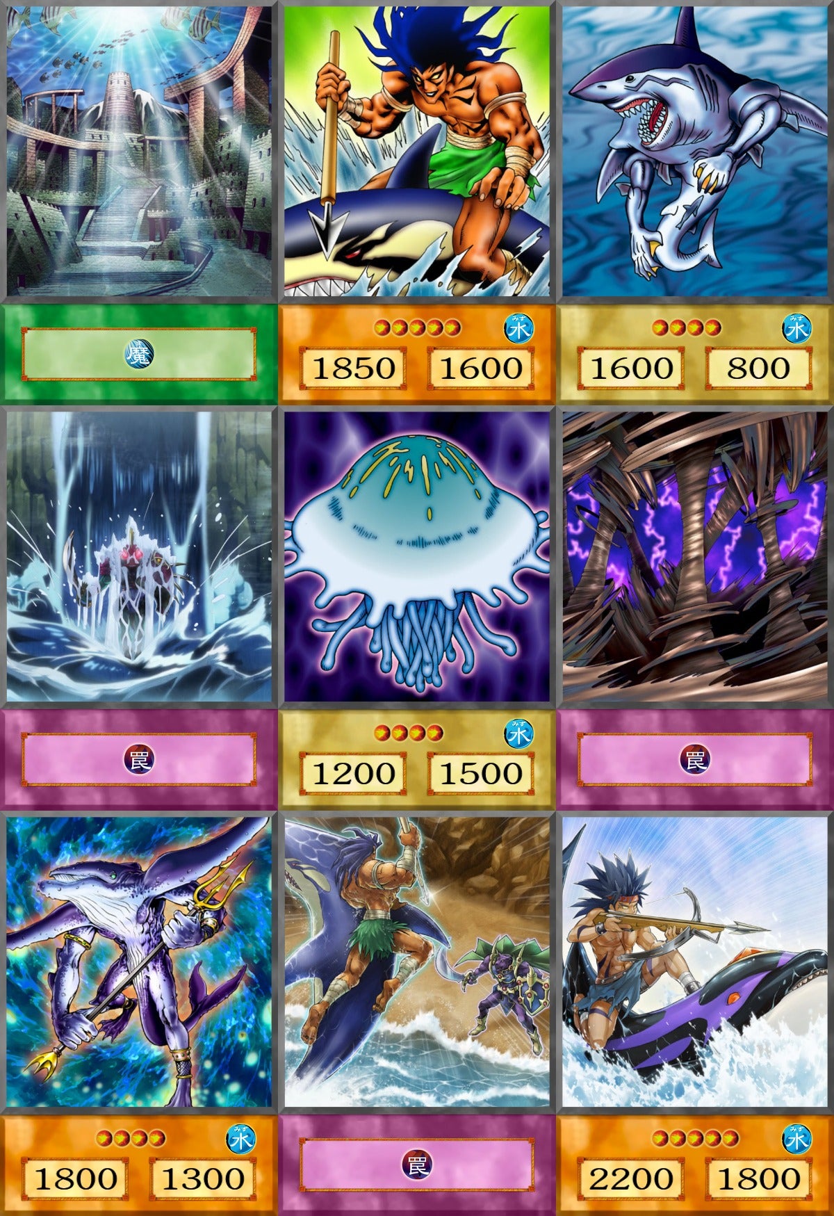 Mako Tsunami YU-GI-OH spil 45kom
