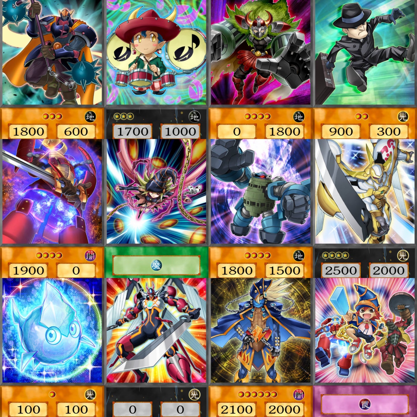 Yuma Tsukumo YU-GI-OH spil 63kom