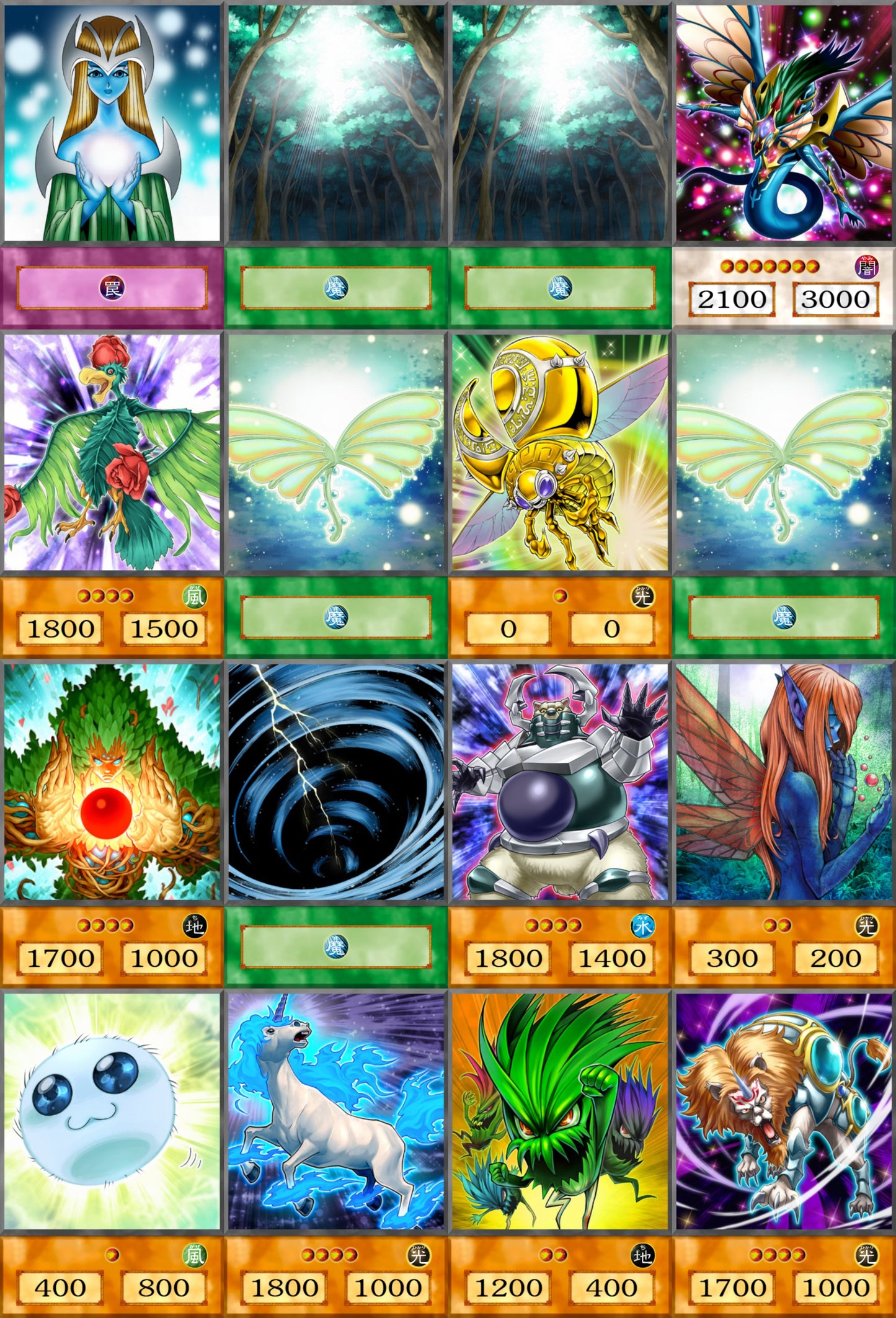 Luna Ruka YU-GI-OH spil 40kom
