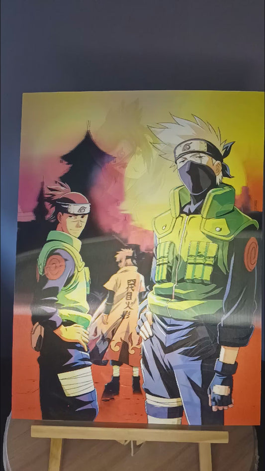 Kakashi Naruto 3D Poster
