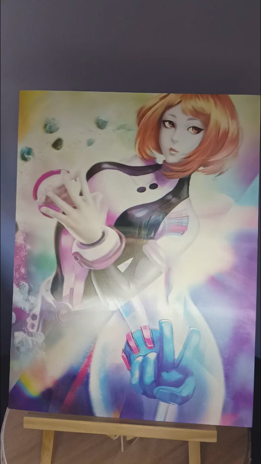 My Hero Academia Uraraka 3D Poster