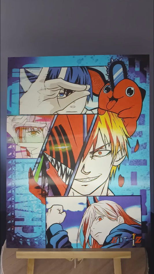 Chainsaw Man 3D Poster
