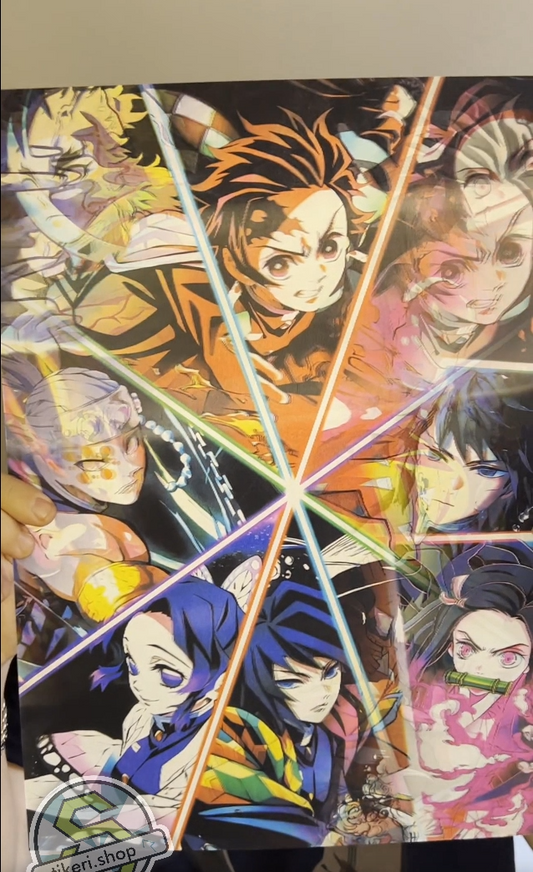DEMON SLAYER HASHIRA & DEMONS 3D Poster