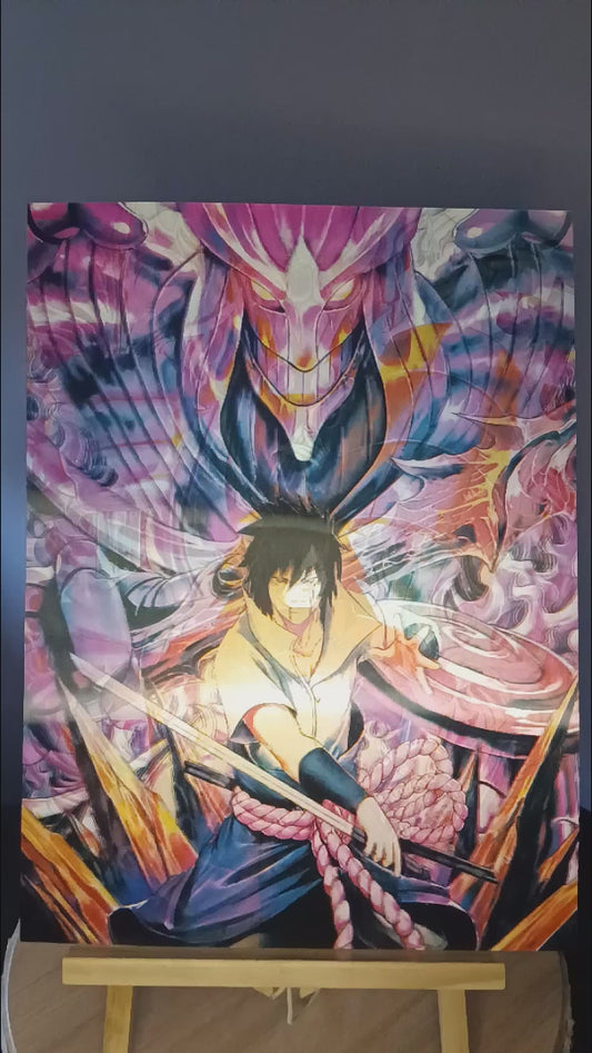 Naruto Uchiha 3D Poster