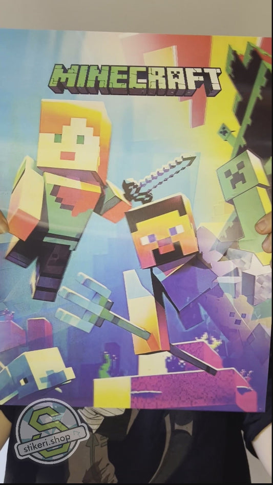 MINECRAFT 3D Poster